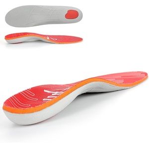 Orthotics for Plantar Fascitis Insoles Flat Foot (Men 5-5.5 | Women 7-7.5, Red)